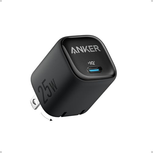 Anker 25W USB C Ladeblock, kompakt und faltbar, unterstützt PPS Schnellladung für Galaxy S24/Z Fold/Z Flip/Tab, iPhone, iPad (Kabel nicht im Lieferumfang enthalten)