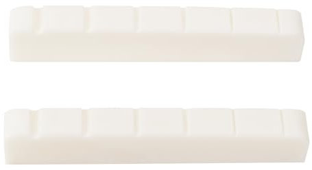 Banworks 6 corde chitarra elettrica dadi con fondo piatto in osso di bovino dadi pre-scanalati parte di ricambio per chitarre Les Paul LP SG JT/XZ-01 43x6x8,5/7,8 mm