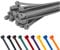 TCTS Silver Cable Ties, 370mm x 4.8mm (Pack of 100) Premium Nylon Zip Ties, Multi-Purpose Plastic Tie Wraps, Secure Self-Locking Mechanism, for Home, Garden, Office and DIY