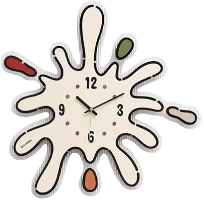 Ergocar-Wanduhr, Kreativer Wassertropfen Stiller Wanduhr, Dreidimensionale Wanduhrzahlen Sind Klar Und Leicht Zu Lesen Batteriebetriebenes Schlafzimmer, Schule, Wohnzimmer, Küche, Büro