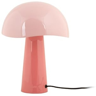 Leitmotiv Tischlampe Grato - Rosa - Ø25cm | Rund - skandinavisch - Eisen - Tischleuchte Wohnzimmer & Schlafzimmer - Tischlampen modern
