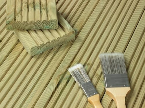 eDecks ChunkyDeck 3600mm Decking Boards - Pressure Treated Timber - 120mm x 32mm - Pack of 25 - Durable Softwood Deck Boards for Patios, Terraces & Landscaping