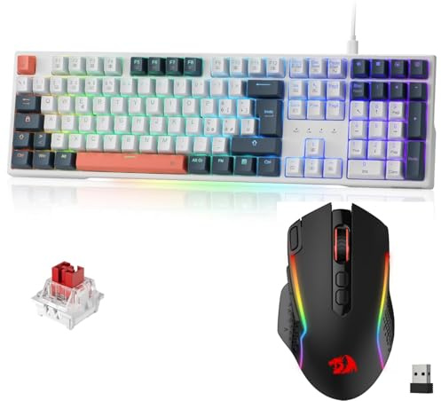 Redragon K668 RGB Tastiera Gaming M810 Pro - Mouse bundle