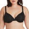 Hanes Damen, Low-Cut Underwire Bra, Convertible Straps T-Shirt-BH, Durchsichtig, Schwarze Streifen, 90D