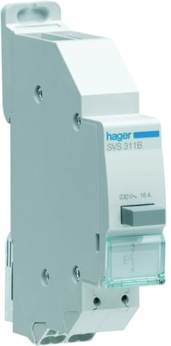 bouton poussoir - 1 contact no - impulsion - sans vis - hager svs311b