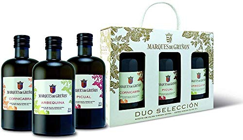 MARQUES DE GRIÑON - Estuche aceite de oliva virgen extra (picual, arbequina, cornicabra). Formato 500 ml, 0