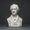 Johann Wolfgang von Goethe Skulptur aus hochwertigem Zellan, echte Handarbeit Made in Germany, Büste in weiß, 20cm