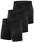 Niksa Herren Sport Boxershorts Funktionsunterwäsche Radlerhose kompressionsshorts Unterwäsche Radhosen Für Männer,3er Pack, Schwarz S