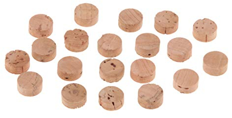 20 Stücke Wasserschlüssel Spit Ventil Kork Dichtung Pad Trompete Kornett Posaune - Holz, wie beschrieben