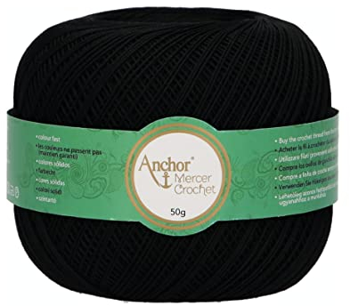 Anchor 4710040-00403 Häkelgarne, 100% Baumwolle, 403, Stärke 40, 53 Gramm