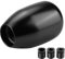 EVGATSAUTO Schaltknauf, Universal 5 Gang Manuell Metall Schalthebel Schaltknauf Hebel Stick Stift Griff Kopf mit 3 Adaptern (8 mm/10 mm/12 mm)(Schwarz)