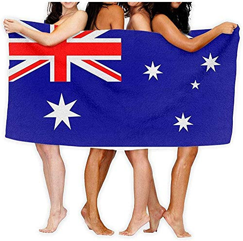 Strandtücher,Sand Proof Quick Dry Reisetuch Australien Flagge Badetuch Soft Wrap Für Camping Strandtuch 80×130cm