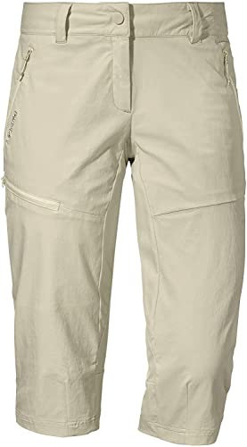 Schöffel Damen Pants Caracas1, leichte und kühlende Wanderhose aus elastischem Stoff, vielseitige Outdoor Hose mit optimaler Passform und praktischen Taschen, humus, 38