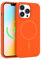 FELONY CASE - Stylish Neon Orange Phone Cover for iPhone 12 Pro Max - 360° Shockproof Protective Cases Compatible with MagSafe