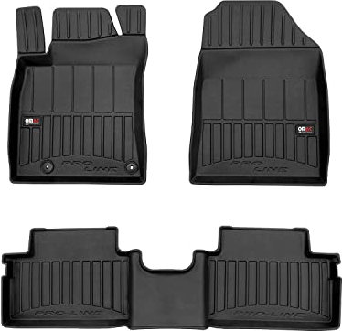 OMAC Gummi Fußmatten kompatibel mit Kia Ceed 2018-2025 Premium TPE 3D Automatten Schwarz 3X