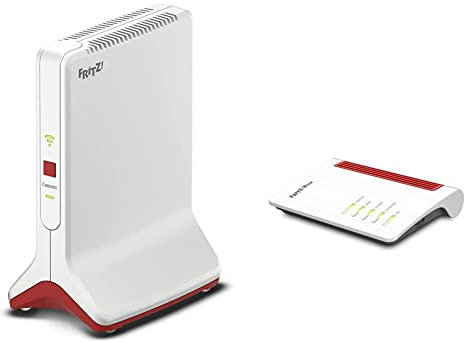 AVM FRITZ!Repeater 6000 Edition International, Ripetitore - Wi-Fi 6 extender Triband & FRITZ!Box 7530 AX Edition International, Modem Router Wi-Fi 6 Dual Band fino a 2.400 MBit/s