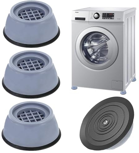 Waschmaschine Fußpolster, 4 Stück Schwingungsdämpfer Waschmaschine, Anti Vibration Waschmaschine Füße Vibration Dämpfer Pads, Anti Vibrationsdämpfer für Waschmaschine, Trockne