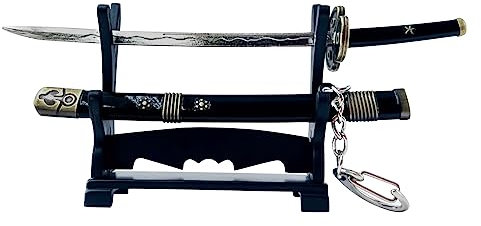 PLCatis Schlüsselanhänger Brieföffner mit Scheide und Ständer Anime Liebhaber Geschenk Personalisiert Schlüsselanhänger Anime-Geschenk für Fans Gamer und Sammler