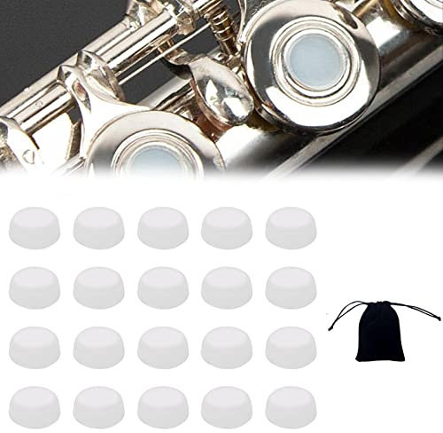 Bouchon de Flûte en Silicone - 20 Pièces Universel à Trou Ouvert - Accessoires D'Instruments De Flûte