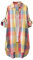 Karierte Bluse Damen Oversize Langarm Shirt Lang Knopfleiste Hemd Lose Frühling Sommershirt Blusenshirt Oberteile Tunika Große Größen Tops T-Shirts & Blusen für Frauen Übergröße Longbluse