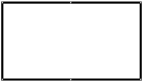 KOSDFOGE Projector Screen, 3D 60 100Inch 16:9 HD Projector Screen, Washable Foldable Anti Crease Portable Projector Movies Screen for Home Theater Outdoor Indoor(84in)