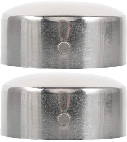 Uonlytech 2pcs Handrail End Plugs Bung Caps for Tube End Caps Hand Rails for Outdoor Tube Protective Cap Handrail Furniture Legs Glide Tubing Metal Wooden