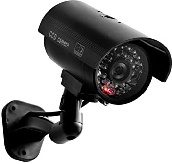 Abaodam Telecamera Finta Ad Alta Simulazione Imitazione Telecamera Cctv Monitor Esterno Senza Batteria Staffa Regolabile Facile Installazione Montaggio e Viti Luce Led Rossa Lampeggiante g