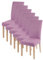 SalGiu Coprisedie Con Schienale (6 pezzi) Elasticizzato Eleganti Universale (Rosa)