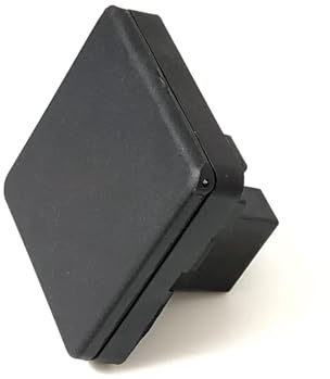 HOLZER 6 Stück Steckdose Aufputz IP20 / verdeckte Verschraubung/Deckel Selbstschliessend/Deckel Rechteckig/Caravan/Wohnwagen/Wohnmobil (Schwarz)