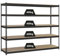 PROREGAL Schwerlastregal Wood YETI Five | HxBxT 200x150x60cm | Fachlast 400kg | Anthrazit | Regal Standregal Werkstattregal Lagerregal Kellerregal