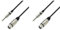 Adam Hall Cables 3 STAR MFP 0300 - Câble Micro XLR femelle vers Jack 6,35 mm mono 3 m (Lot de 2)