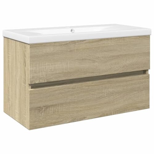 vidaXL Badrumsmöbler 2 delar set keramik och konstruerat trä, badrumsmöbler, badrums möbler, badrumsskåp, badrumsmöbel, badrums möbel, badrums skåp