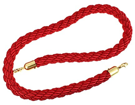 SEWOART Rotes Sicherheitsseil für Mengekontrolle Einfach zu Montieren Robust aus Seilmaterial