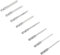 8pcs 75mm 1/4 Shank Magnetic Long Hex Cross H Shank Magnetic Long Hex Cross Head Screwdriver Bits 0.25-0.6cm 8 Different Sizes