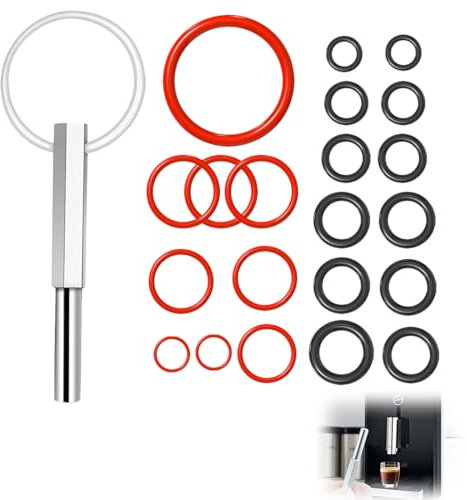NHQZ Llave para Sacar Cabeza Oval Compatible con Cafetera Delonghi Jura Krup Nesspreso, Desmontar Los Tornillos,22 Piezas