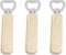 Lot de 3 décapsuleurs - En bois naturel - Pour la maison, le pub, l'extérieur, les hommes - Couleur bois - 3 pièces