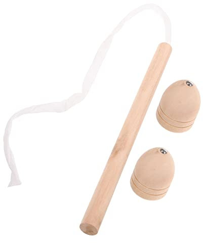 Vaguelly Holz Gyro Spielzeug Traditionelle Kreiselspielzeug Kinderbedarf Holz Spielzeug Mit Peitsche Für Junge Mädchen Hand-Augen-koordination