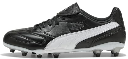 PUMA Unisex King LIGA Firm Ground/Artifical Ground Football Boots, PUMA Black-PUMA Silver-PUMA White, 12 UK