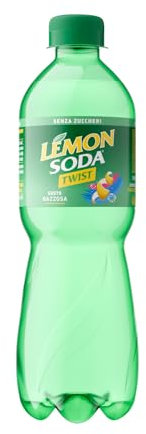 Lemonsoda | Twist Lime, Bevanda Gassata al Gusto Gazzosa, 12 Bottiglie da 45 cl PET, Senza Zuccheri, Rinfrescante, Senza coloranti e Conservanti