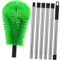 MUCKLILY 1 Set Adjustable Gutter Cleaning Brush with Poles Efficient Gutter Cleaner for Roof and Ceiling Maintenance Easy Assembly and Versatile Use for High Reach Areas