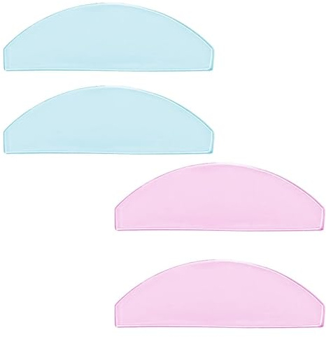 2 Paires Bandes pour Rehaussement de Cils Soft Finition Coréenne Sans Colle, Bandes Adhésives Réutilisables Étape 1, Utilisable comme Cache-Paupière (Rose, Bleu)