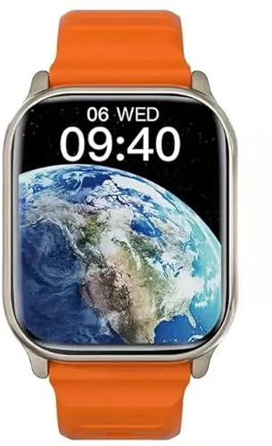 JINSHANGZI NEW HK10 ULTRA 3 MAX SmartWatch 4G ROM AI ROBOT 2.02 AMOLED Compass NFC GPS Bluetooth Network Sharing Sport 2025 (Orange)