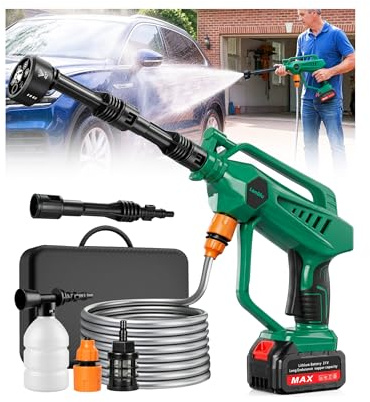 LanBlu Nettoyeur Haute Pression sans Fil, 800PSI Pistolet Haute Pression