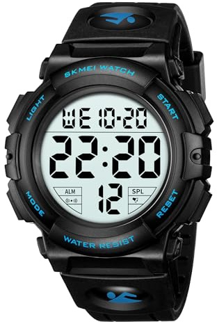 CIVO Montre Homme Digitale Sport: Grand Cadran Facile à Lire Chiffres Énormes - Étanche 50M Lueur Nuit pour Randonnée Montagne Trek - Cadeau Anniversaire