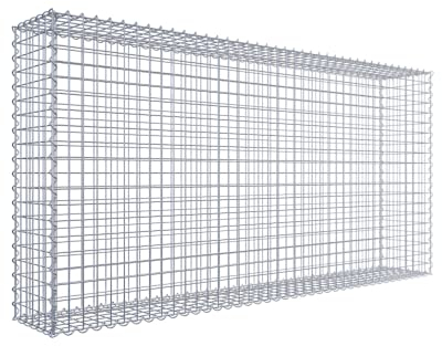 GABIONA Cestini rettangolari per gabbioni | cesti in pietra riempibili | cestino a griglia resistente alle intemperie | cestello in filo metallico | Made in Germany | 200 x 100 x 30 cm