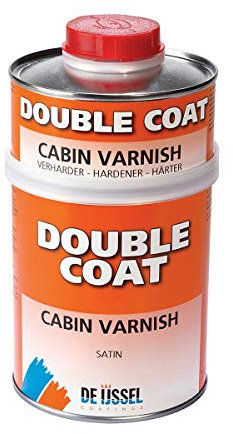 De IJssel 2K Klarlack Seidenglanz Transparenter Bootslack für Innen | 750 ml | Double Coat Cabin Varnish Interieur-Lack für Holz
