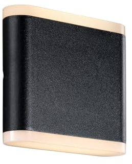 Nordlux LED-Außenleuchte, 6 W, 2 x integrierte LEDs, Akron 11 46961003, Schwarz, 1 Stück