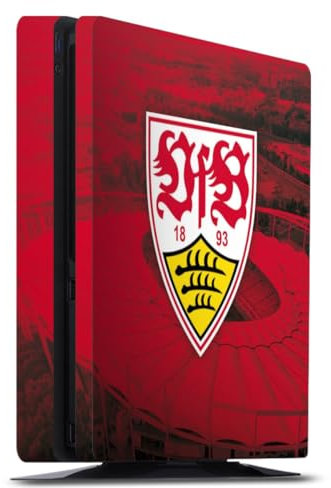 DeinDesign Skin kompatibel mit Sony Playstation 4 Slim Folie Sticker VfB Stuttgart Stadion Offizielles Lizenzprodukt