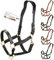Esposita anatomisches Lederhalfter Deluxe Halfter aus Leder für Pferde Stallhalfter Pferdehalfter - Schwarz Full