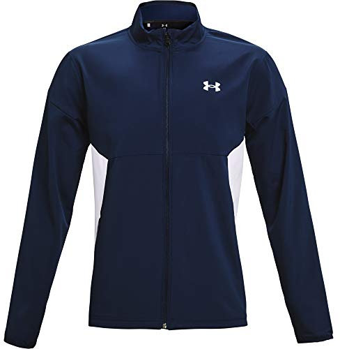 Under Armour Hommes Temp Te Full Zip Coupe-Vent de Golf - Academy/Blanc - S